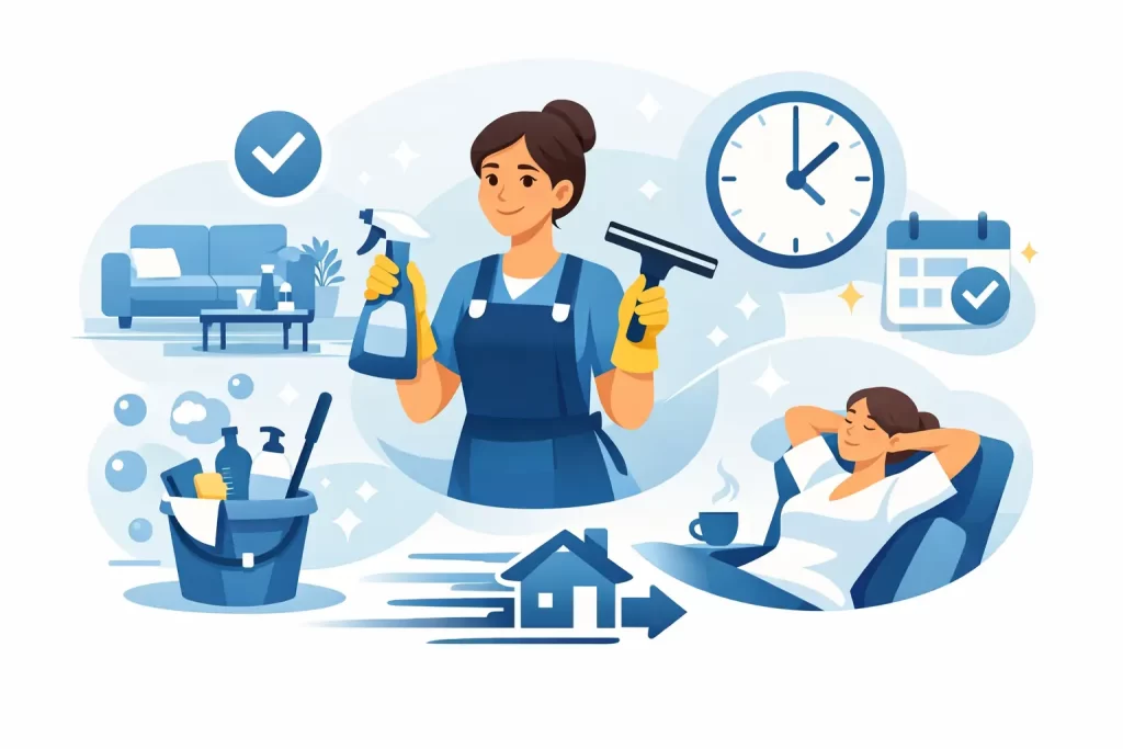 How Residential Cleaners Save Time and Stress