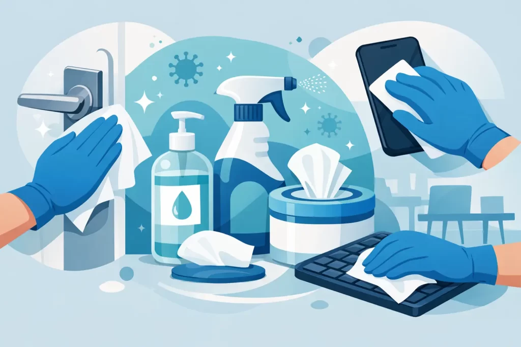 How to Sanitize High Touch Surfaces Safely