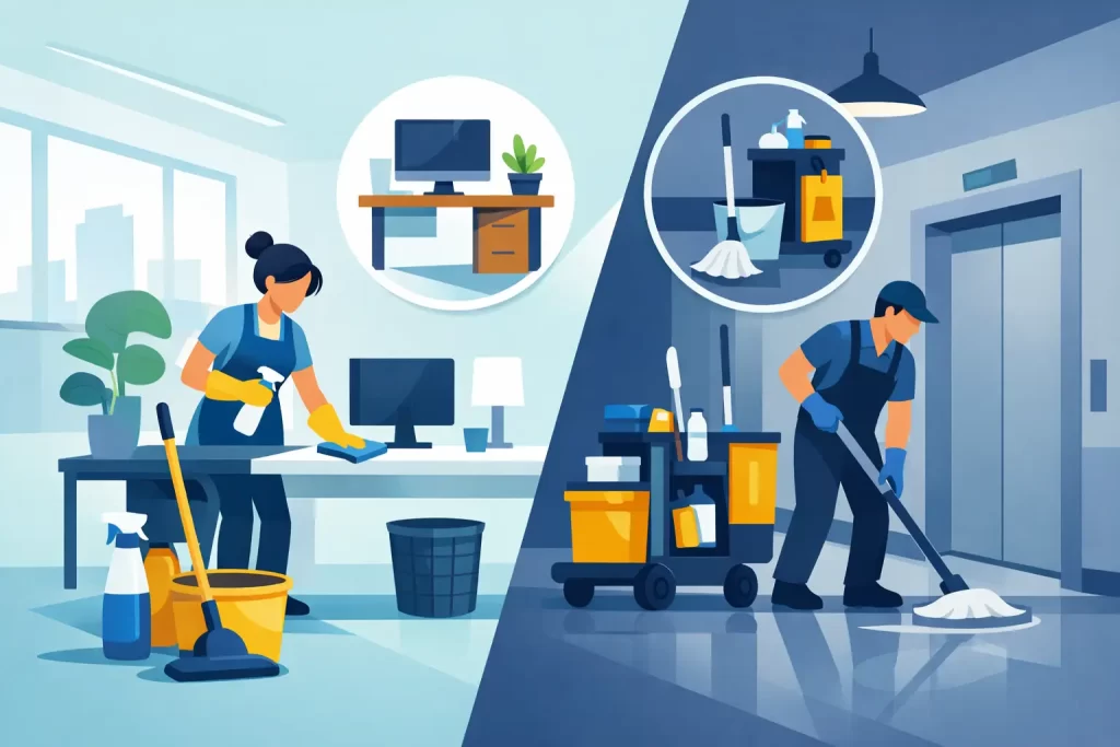 Office Cleaning vs Janitorial Services: Key Differences