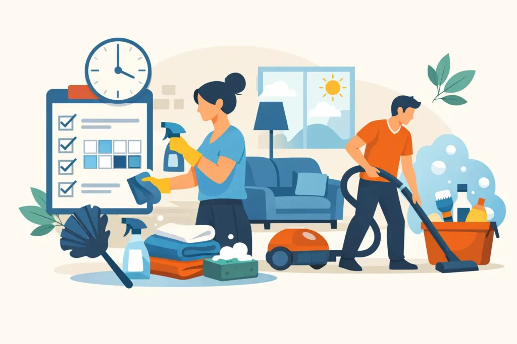 A Weekly Home Cleaning Plan for Busy Homes