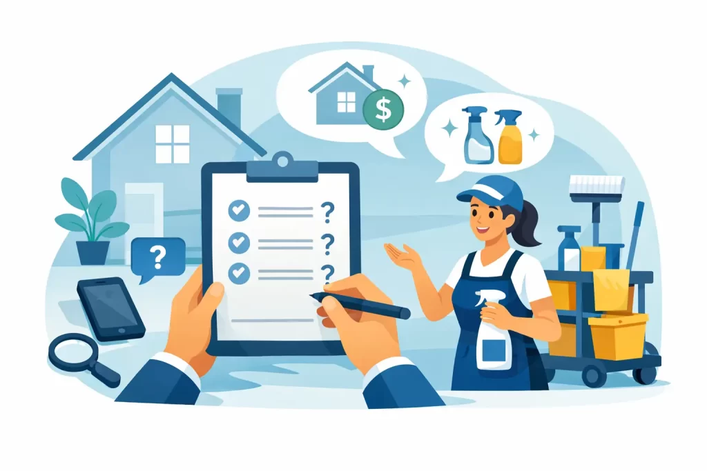 Best Questions for a Cleaning Estimate Before You Hire