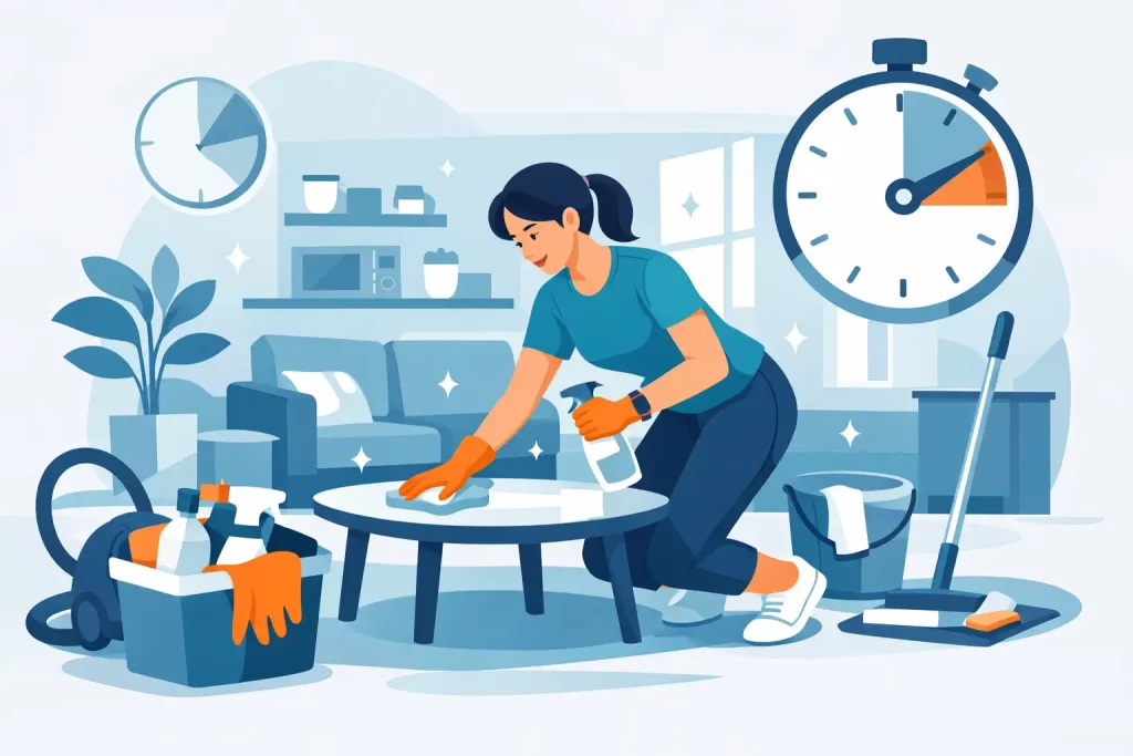 How to Clean Apartment Efficiently in 90 Minutes