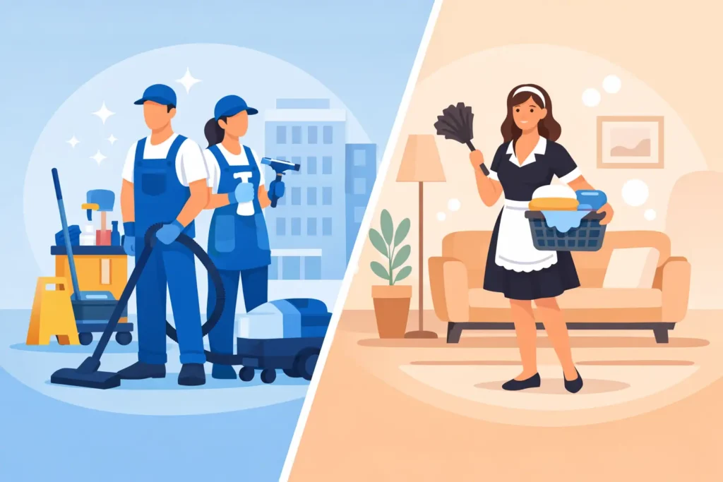 Professional Cleaners Versus Independent Maids